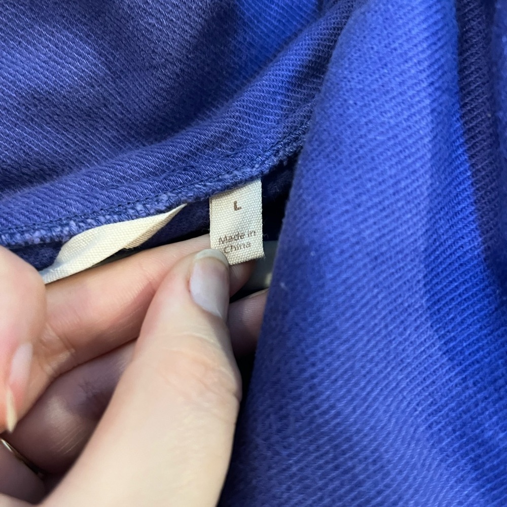 🪷 Soft Surroundings Blue/Purple Heavy Cotton Tunic - Picture 6 of 12